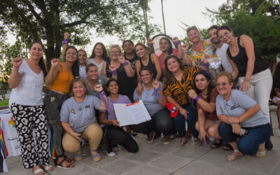 La intendente acompañó el conversatorio y mateada en conmemoración al día internacional de la mujer
