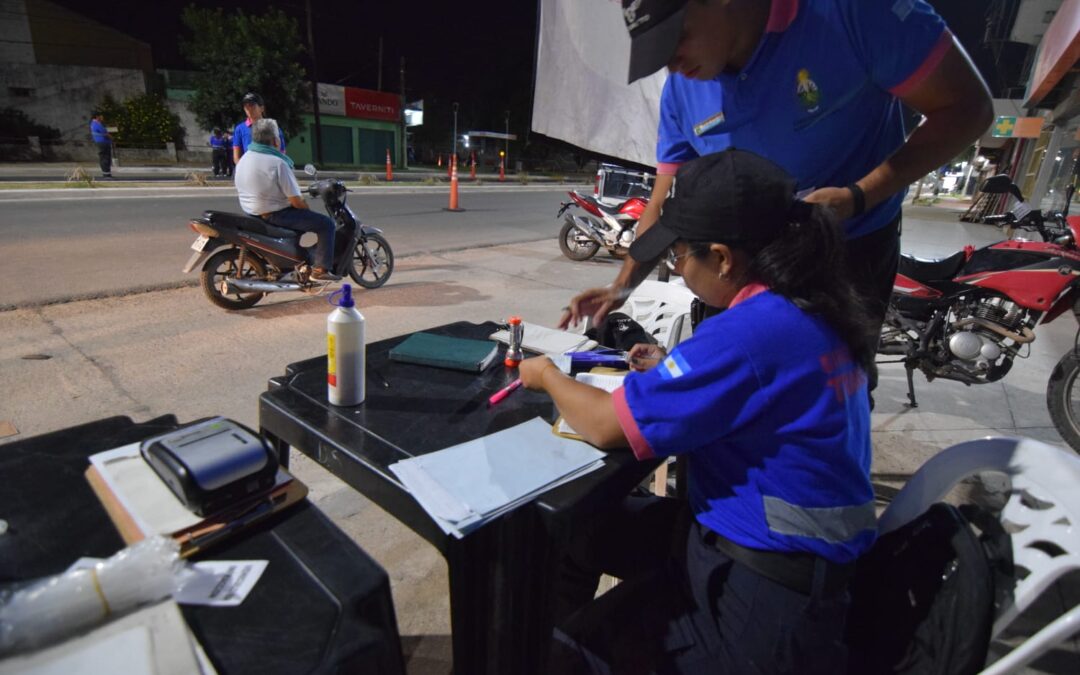 El Municipio de Barranqueras realizó un importante operativo de “Alcohol Cero”