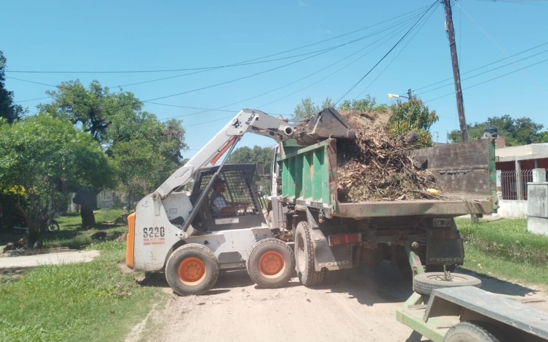 El Municipio intensifica trabajos de limpieza y desmalezamiento en la ciudad.
