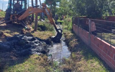 Cuadrillas municipales trabajaron en limpieza y desobstrucción de desagües