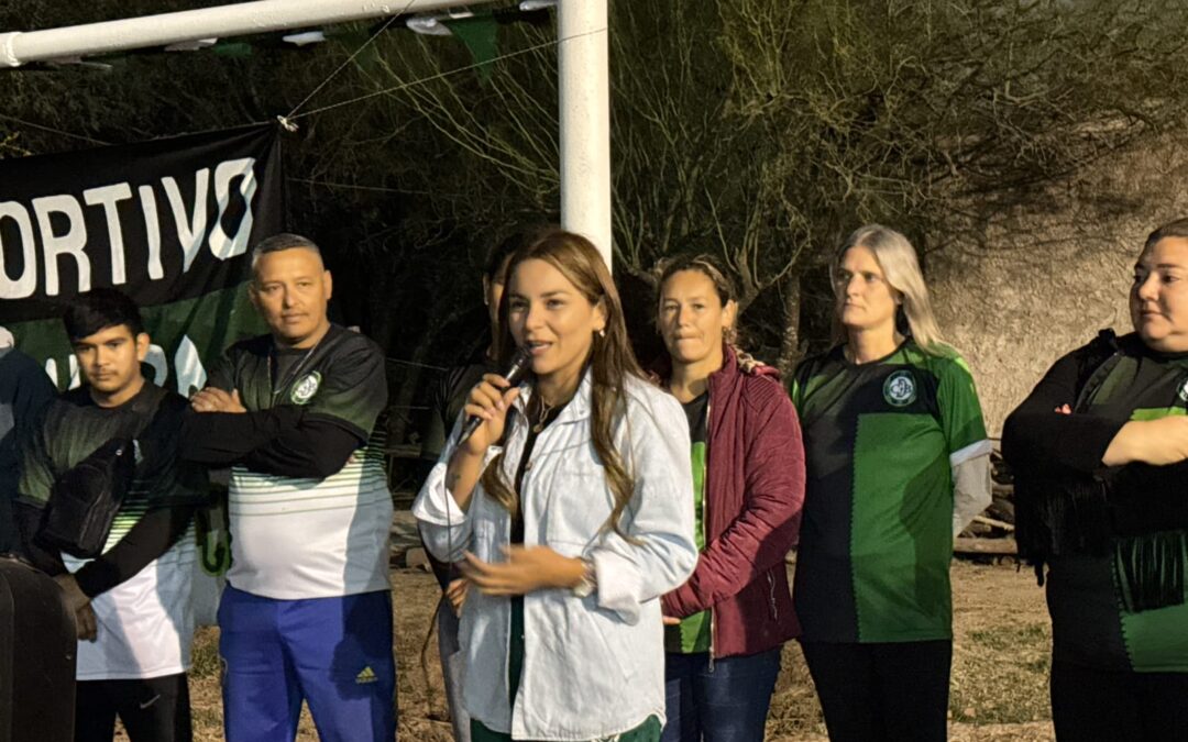 Magda Ayala participó de la inauguración del “Club Deportivo Barranqueras»