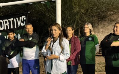 Magda Ayala participó de la inauguración del “Club Deportivo Barranqueras»