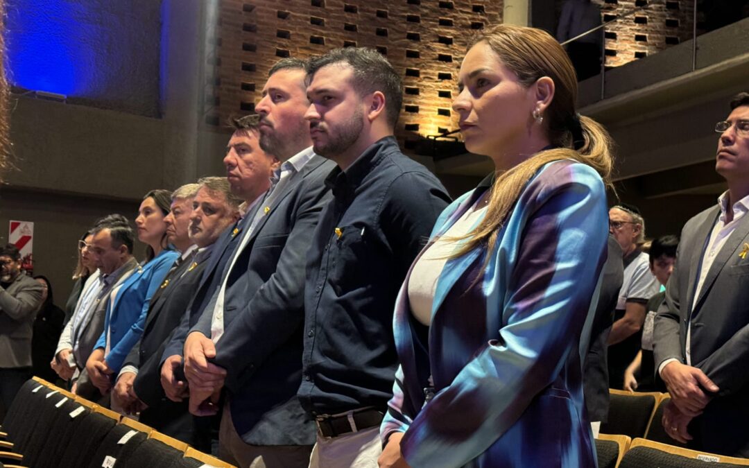 Magda Ayala acompañó a la comunidad judía en el acto en memoria a las víctimas del ataque de Hamas en Israel