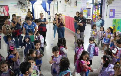 Magda Ayala supervisó trabajos en instituciones educativas