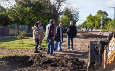Se reactivó la pavimentación de avenida Las Piedras
