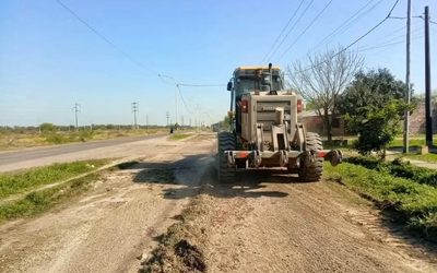 EL MUNICIPIO CONTINÚA CON EL MANTENIMIENTO VIAL EN EL BARRIO 56 VIVIENDAS